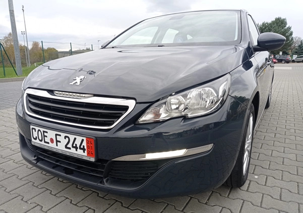 Peugeot 308 cena 31500 przebieg: 190000, rok produkcji 2015 z Zawiercie małe 781